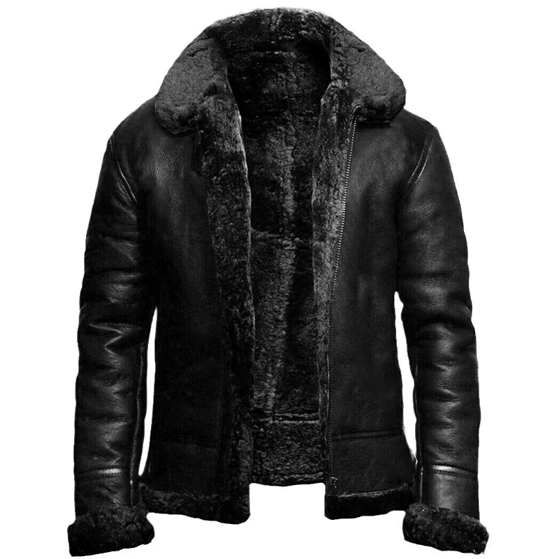 Onni | Classic leather winter jacket for men