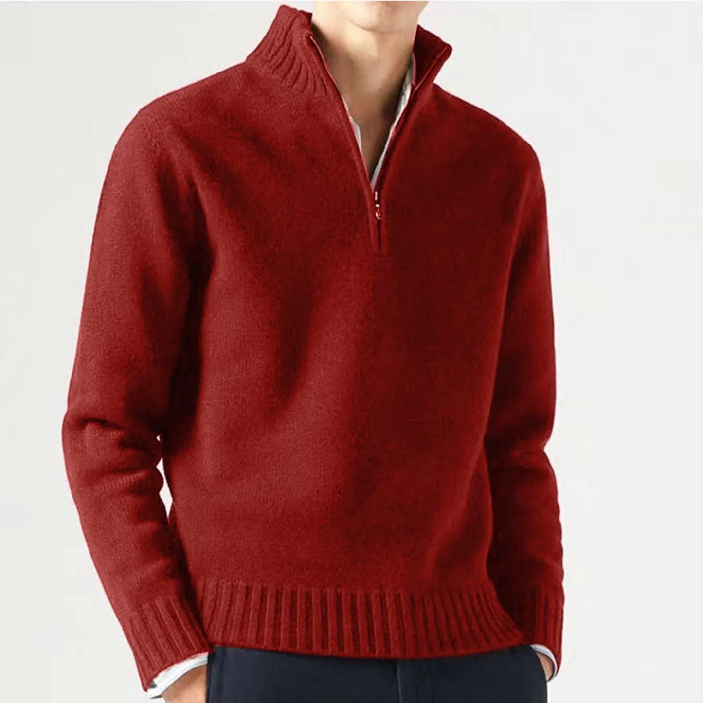 Warm half-zip sweater for men | Onni