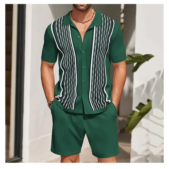 Saquon | Summer two-piece set with short sleeves