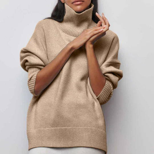 Lola | Warm oversized turtleneck sweater for women