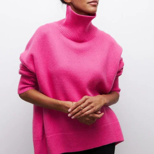 Lola | Warm oversized turtleneck sweater for women