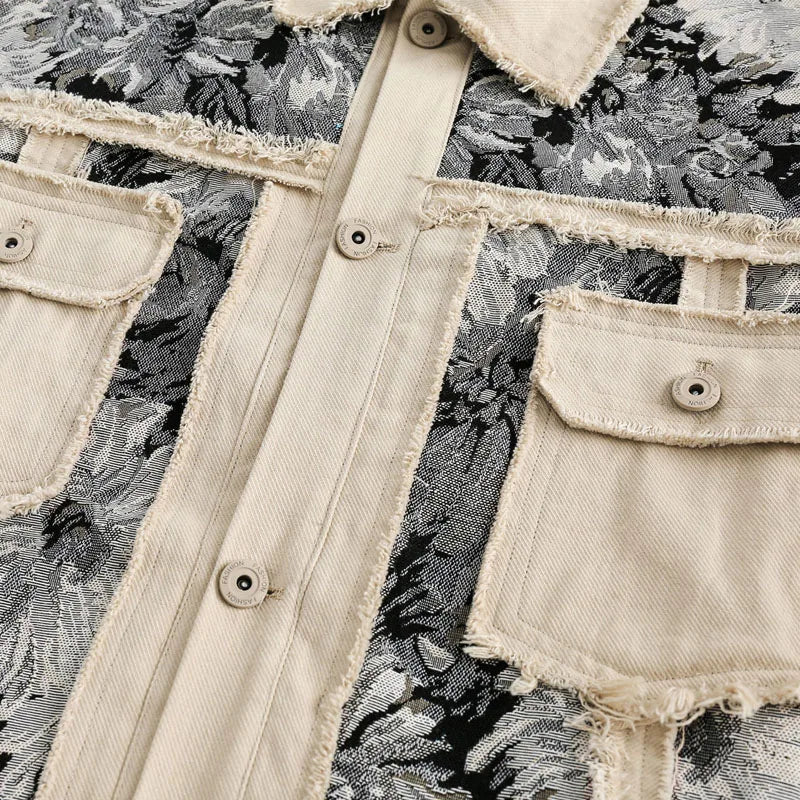 Hikari™ - Floral Denim Jacket