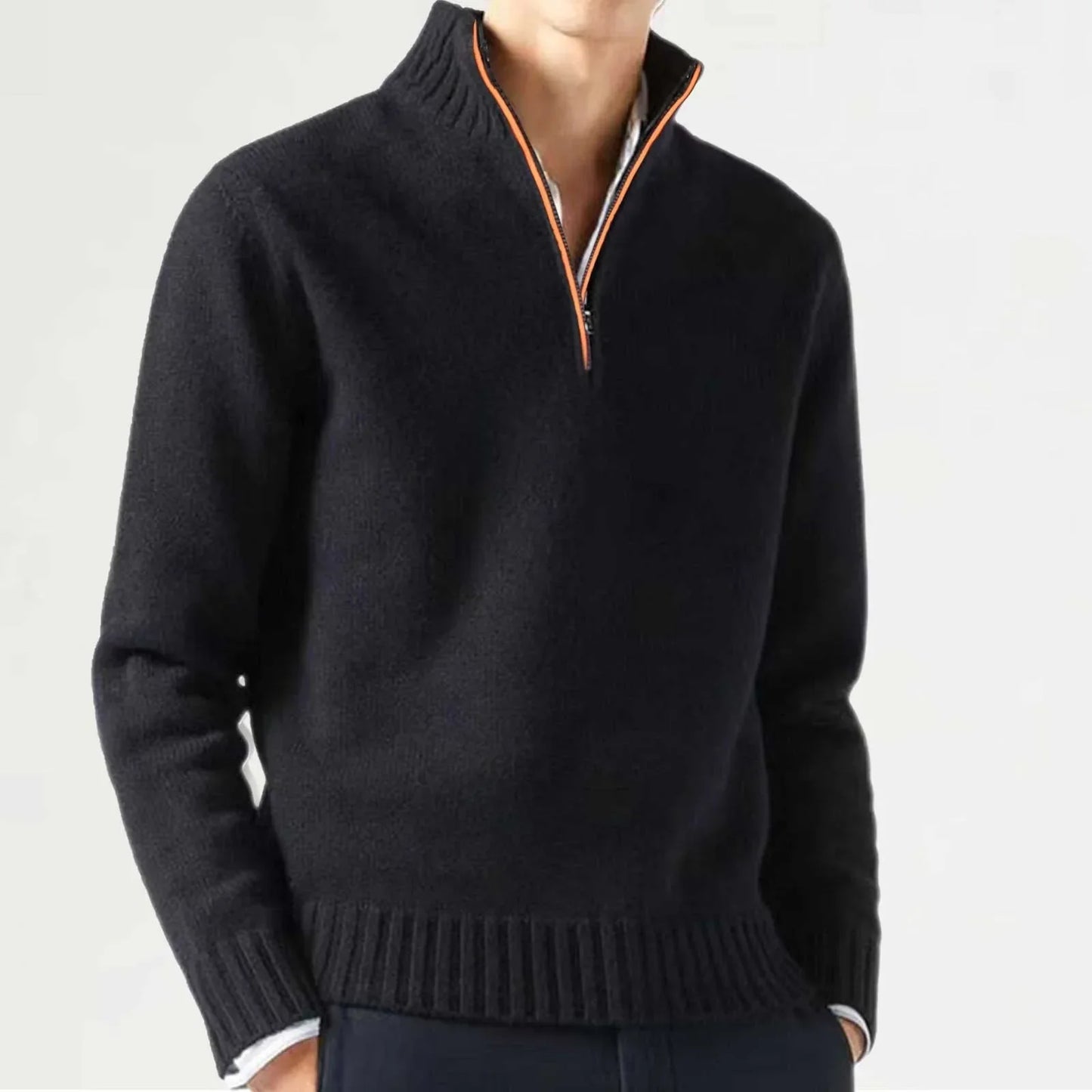 Warm half-zip sweater for men | Onni