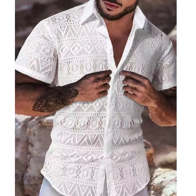 George | Men's Breathable Summer Knitted Shirt