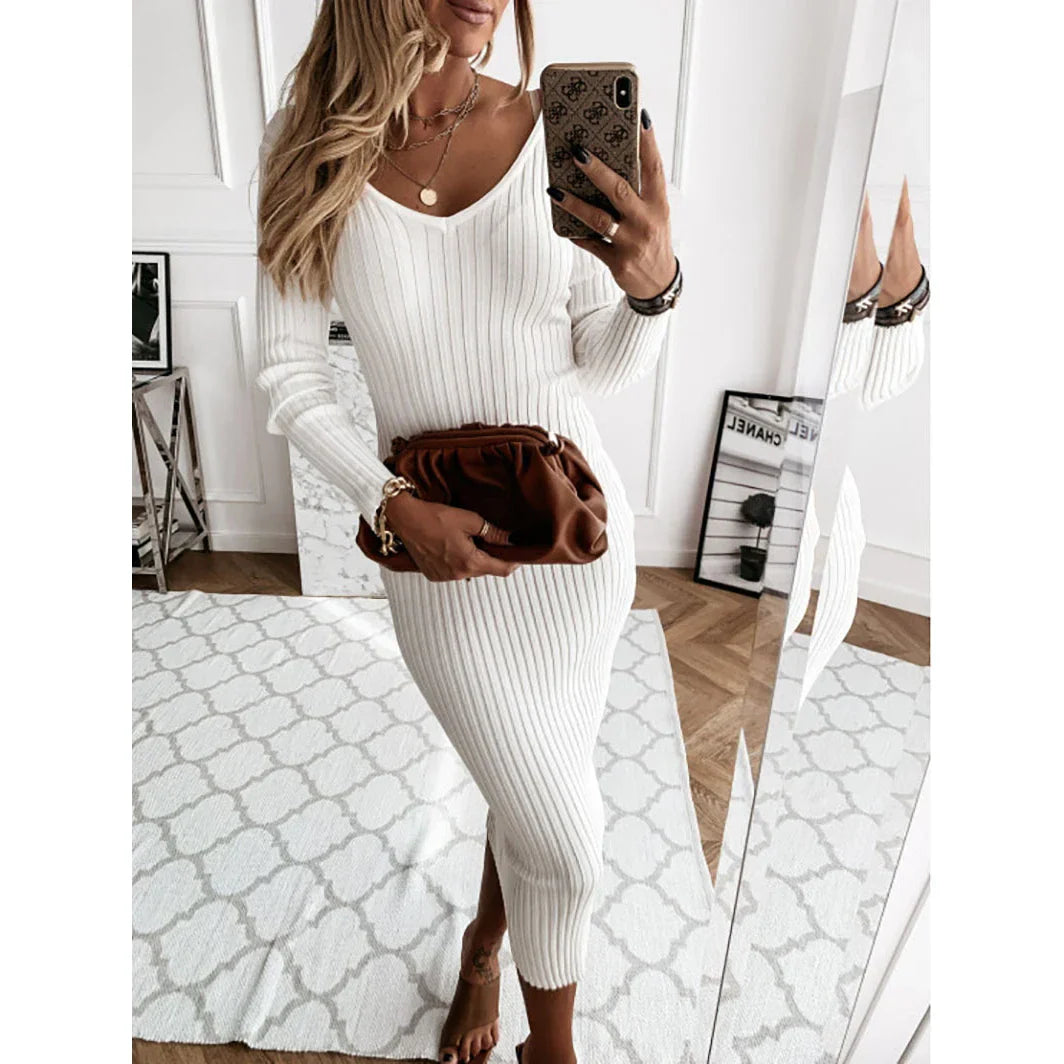 Onni | Women's ribbed knitted dress