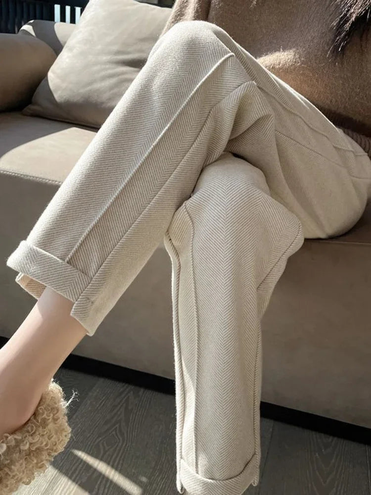 Presley | Winter wool pants for women