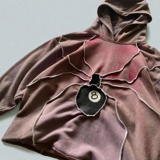 Harajuku™ Spider Patchwork Hoodie