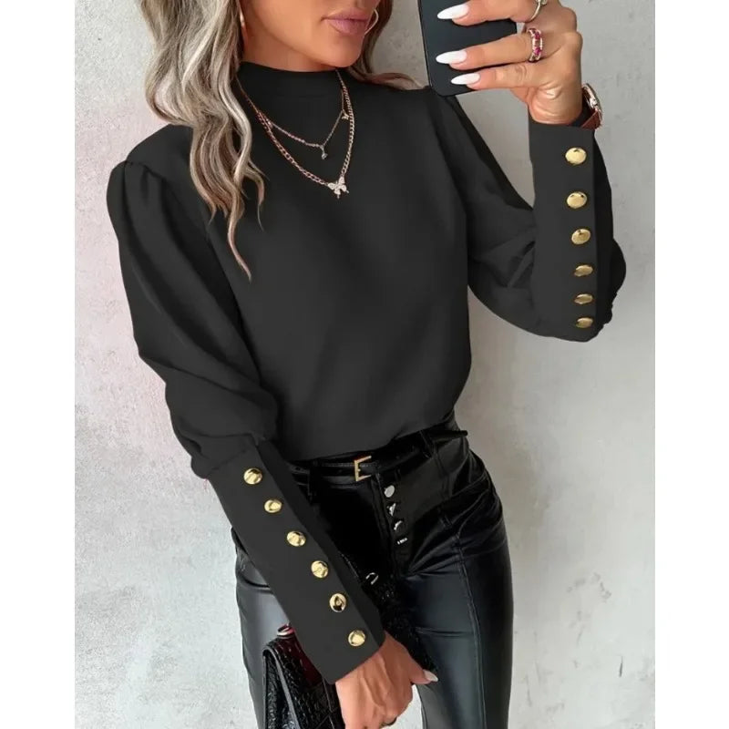 Onni | Elegant crew neck shirt for women