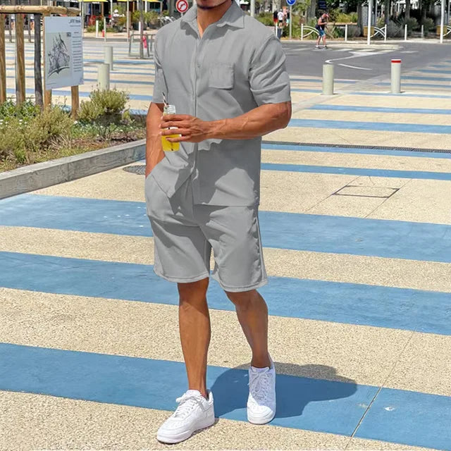 Kejo | Men's Summer Clothing Casual Vest Shorts Sports Men Sets Luxury Shirt for Men
