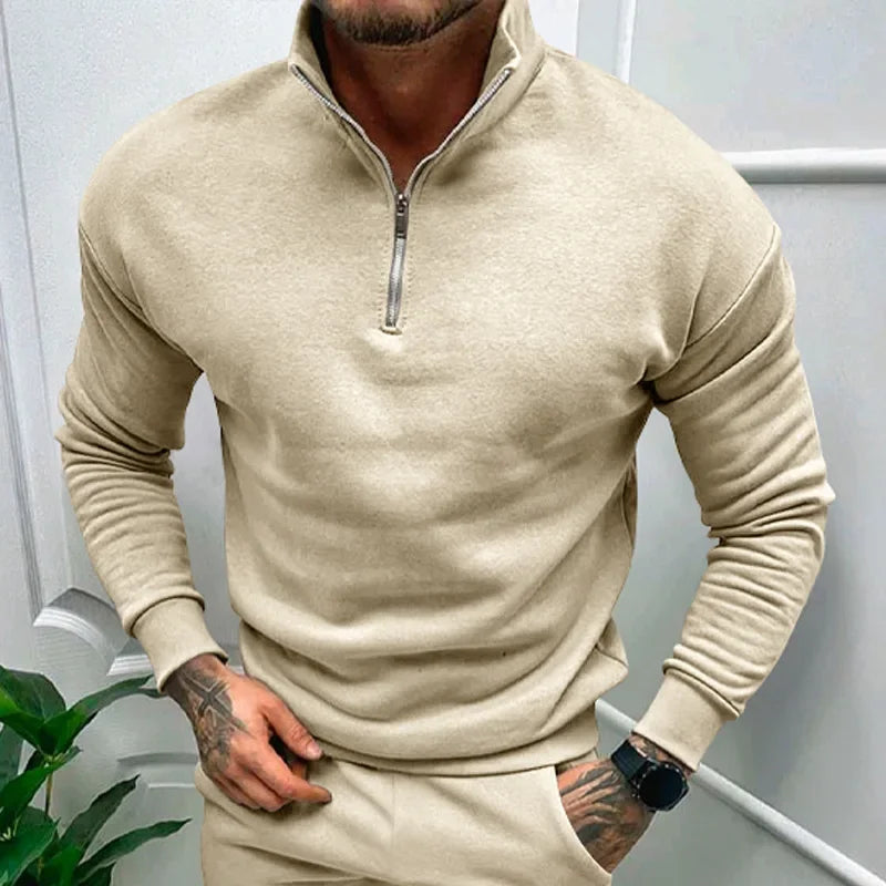 Loek | Knitted Half Zip Sweater
