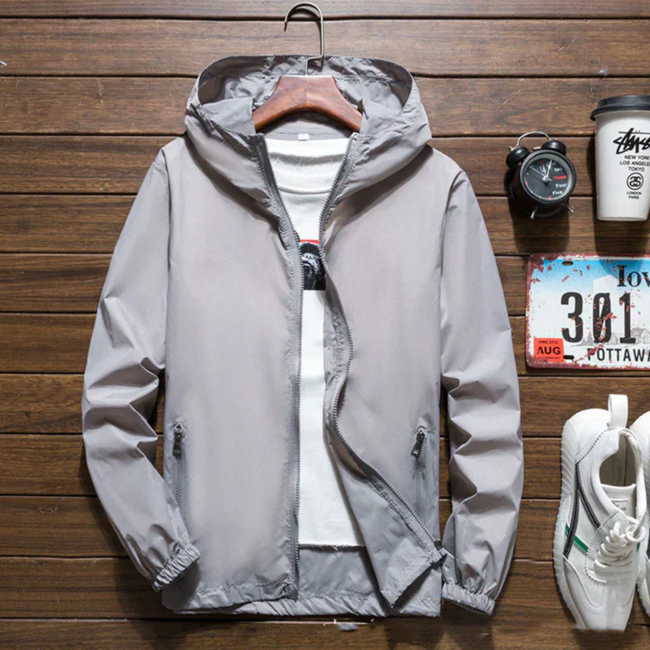Waterproof hooded jacket | Alexander