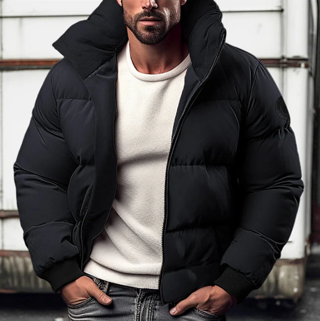 Enver | Trendy warm winter coat for men