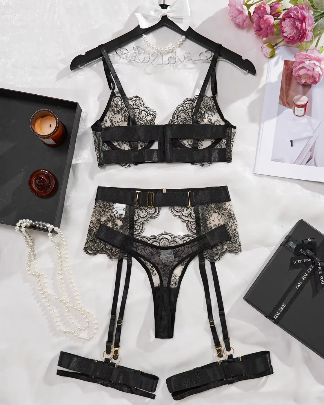 Isadora™ | Seductive Lingerie Set with Floral Embroidery