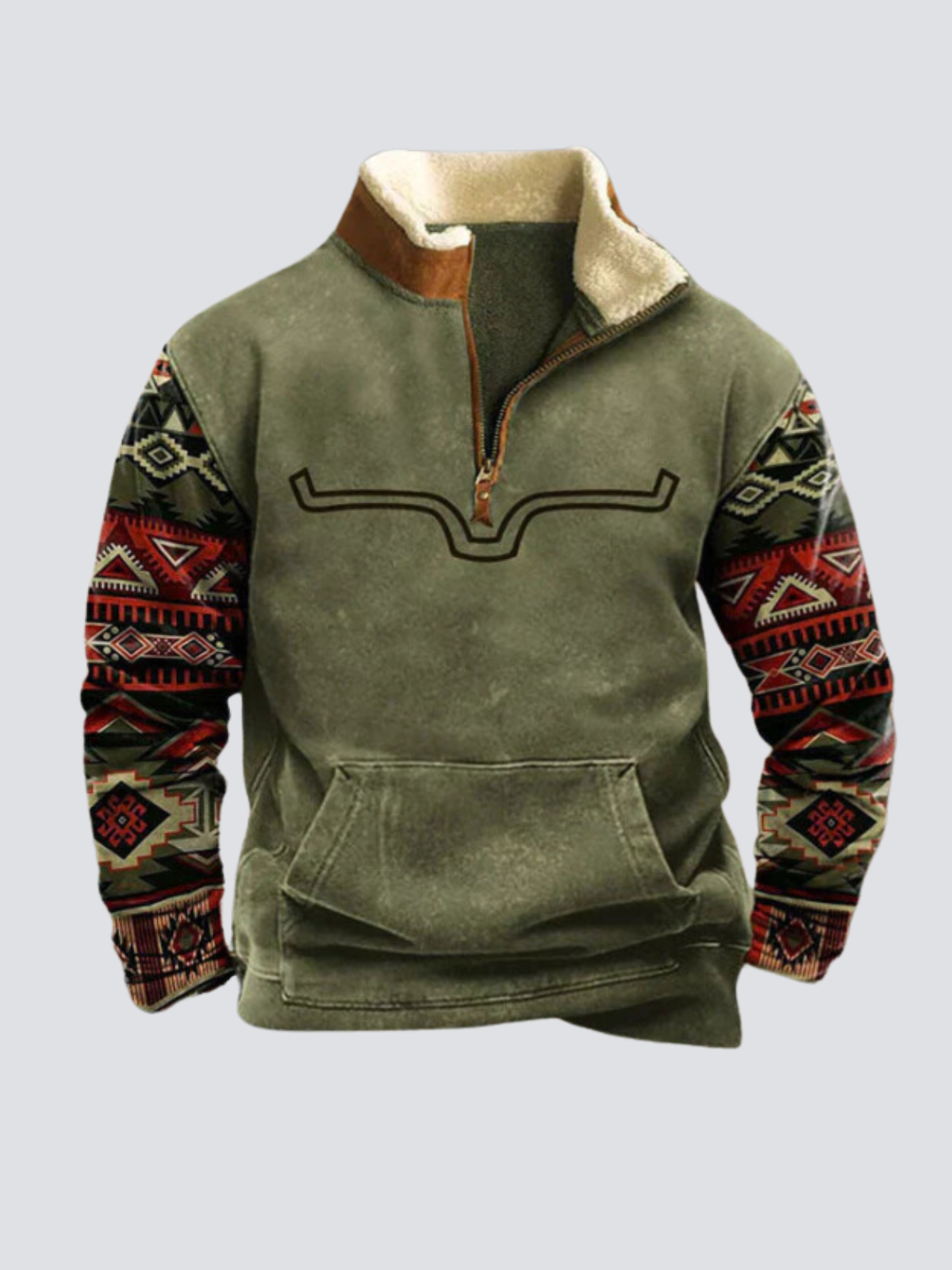 Brendy | Trendy quarter-zip sweater for men