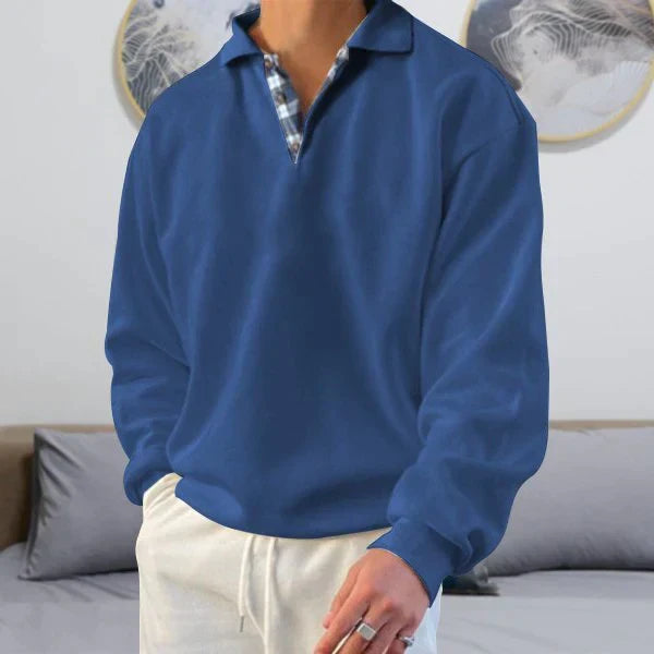Men's Casual Polo Sweater | Ocean