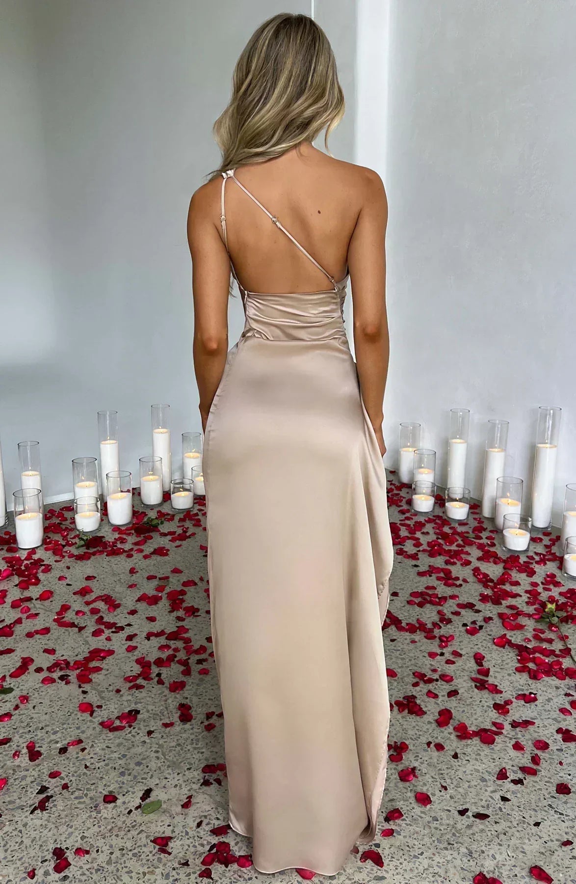 Nabila | Elegant one-shoulder dress for women