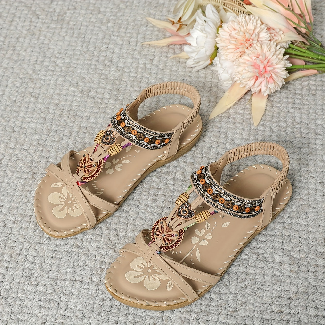 Opedia - Orthopedic Comfort Sandals with Sparkling Stones