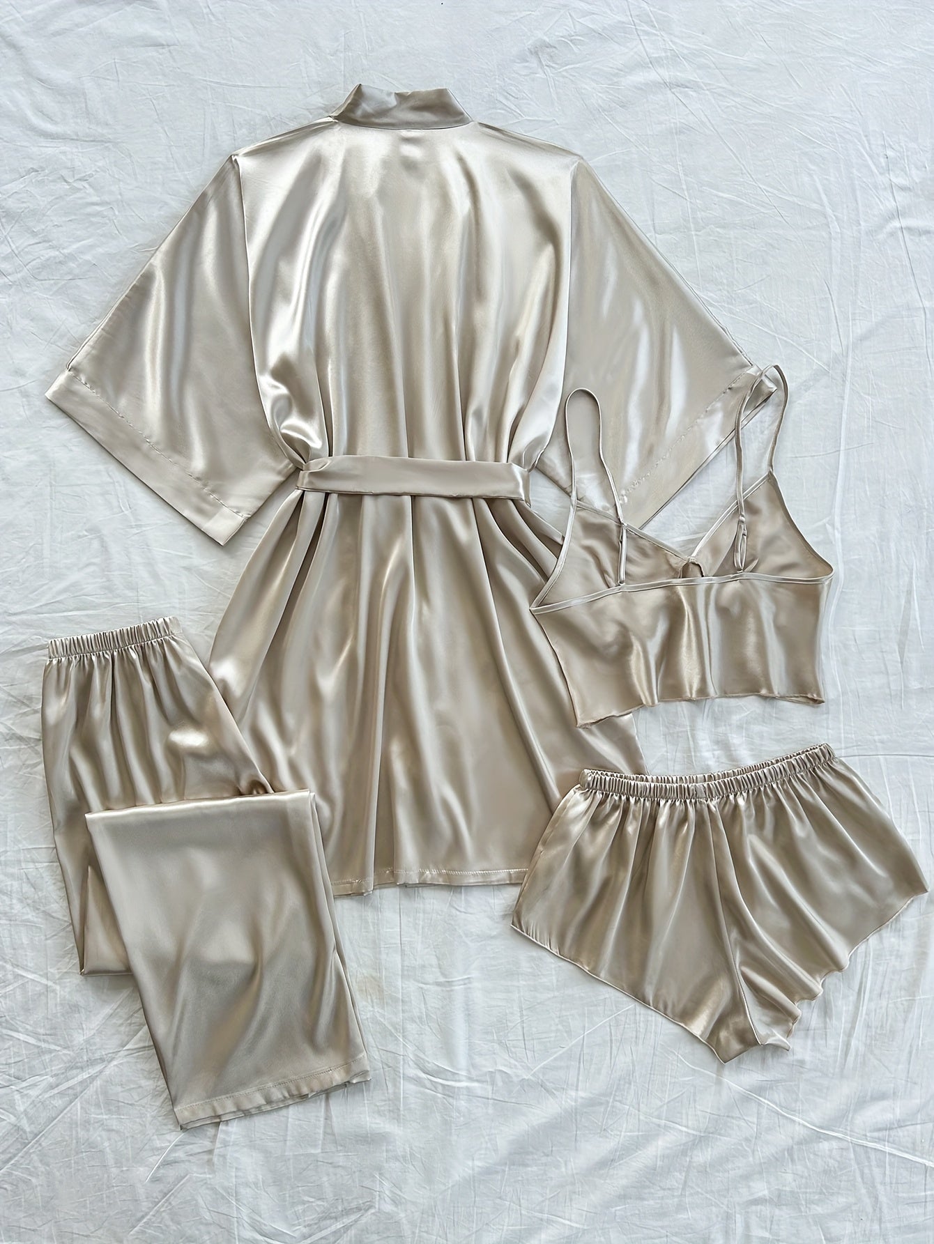 Livia™ 4-Piece Satin Pyjama Set