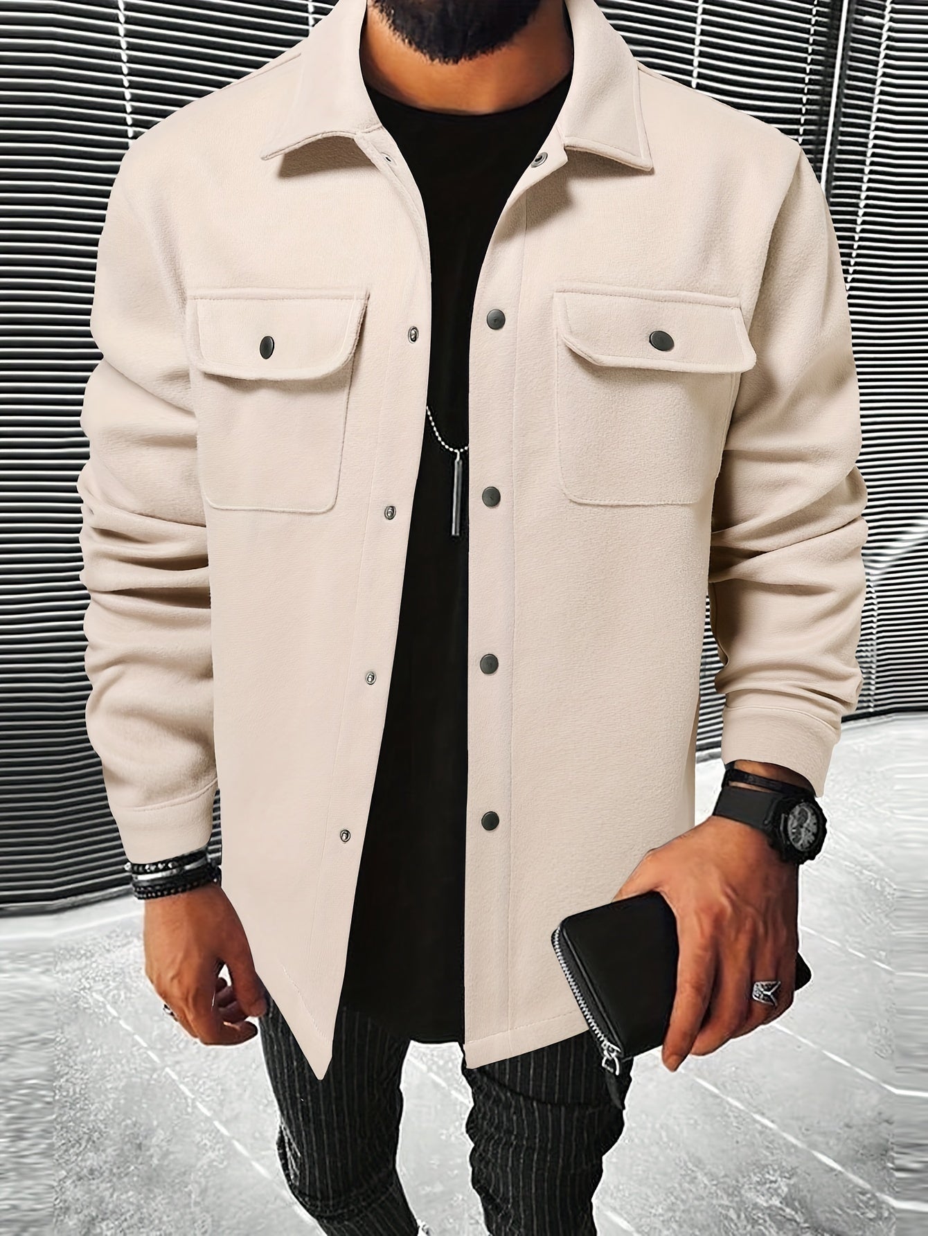 Joris™ Casual Polyester Shirt Jacket