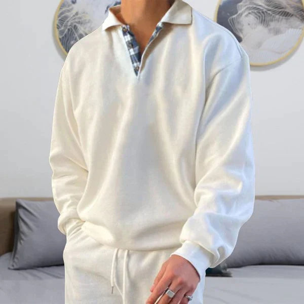 Men's Casual Polo Sweater | Ocean