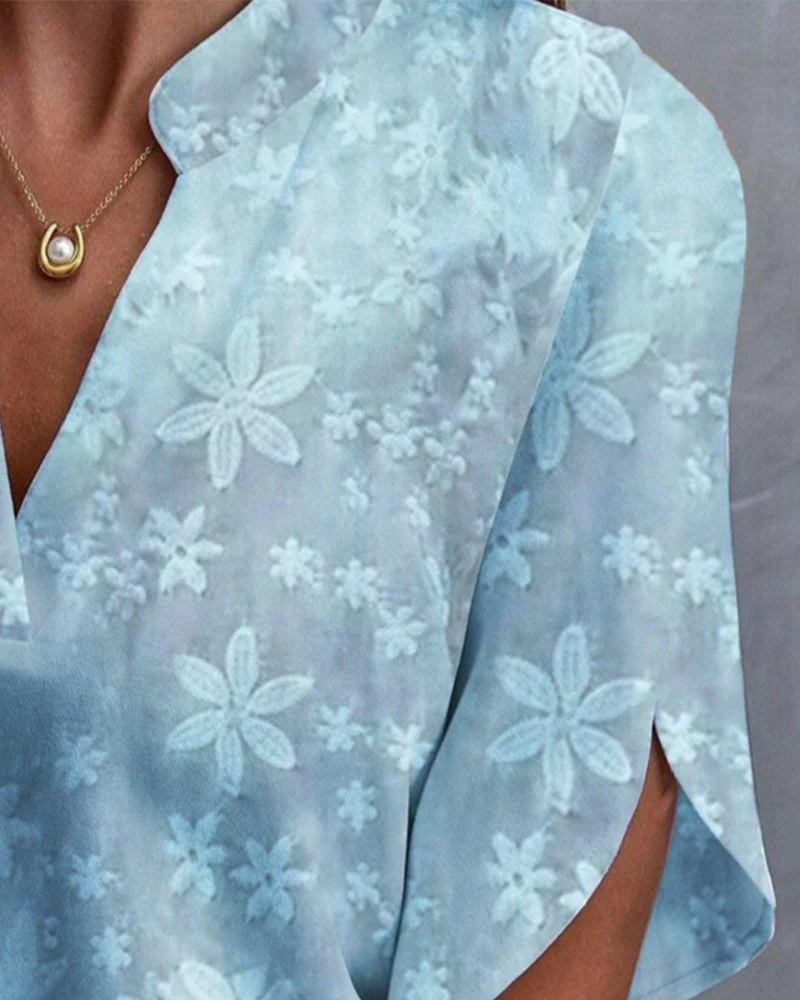 Ema | Women's blouse with floral print