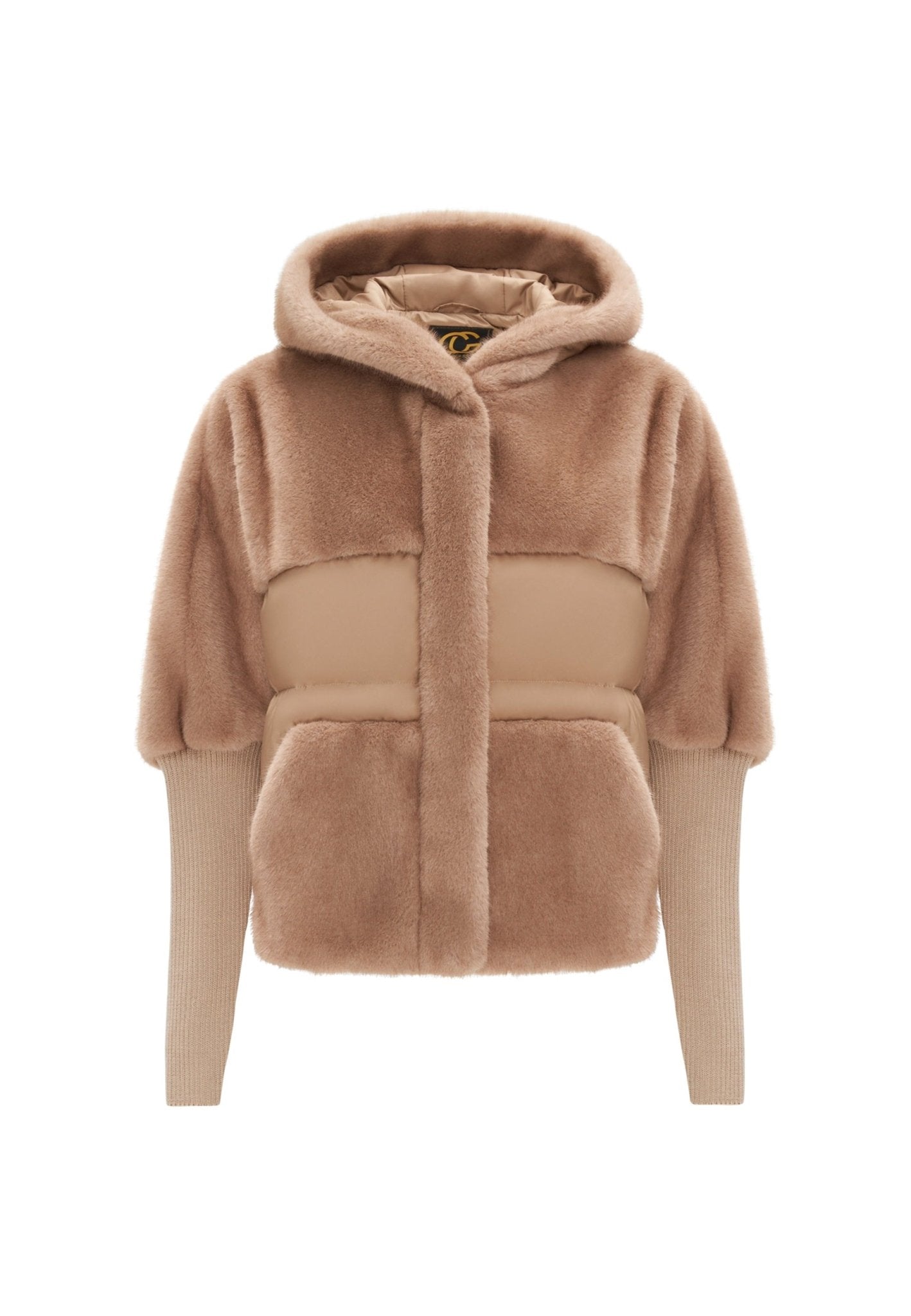 Celeste™ | Oversized Faux Fur Jacket - Beige