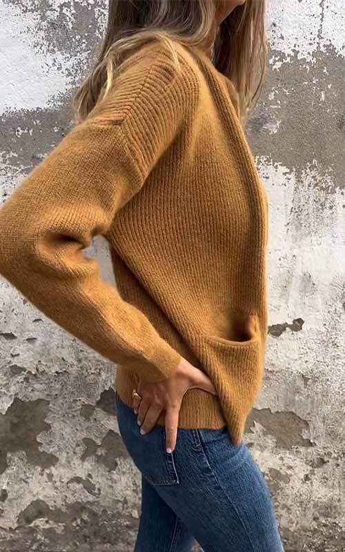 Audrey | Zipper Knitted Cardigan for Women