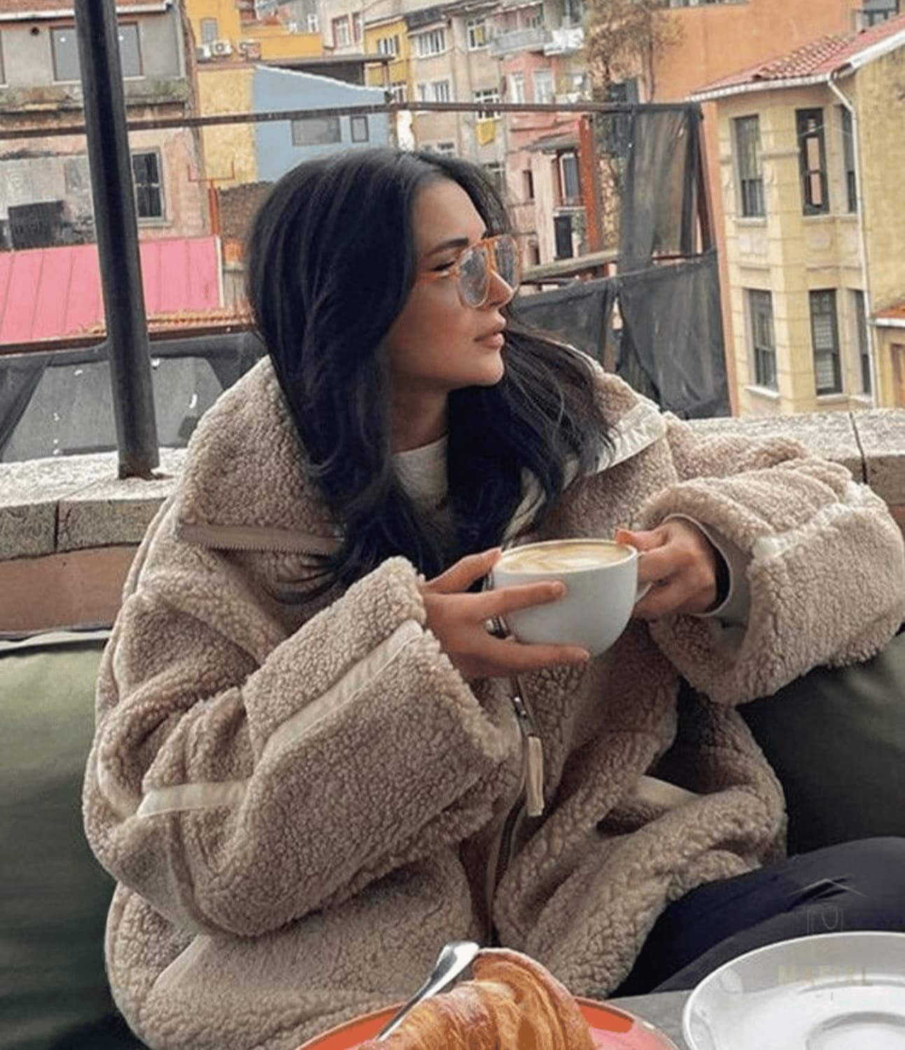 Azha | Soft and warm teddy fleece jacket
