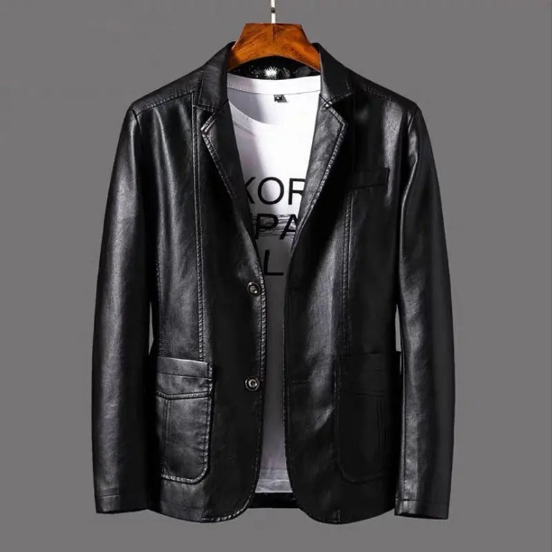 Royal | Trendy stylish warm leather jacket for men