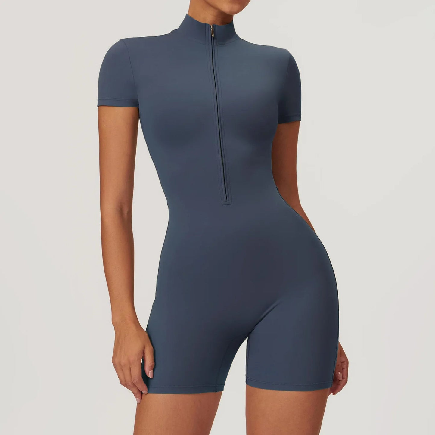 Athlese™ Yoga Jumpsuit with Zipper - Short