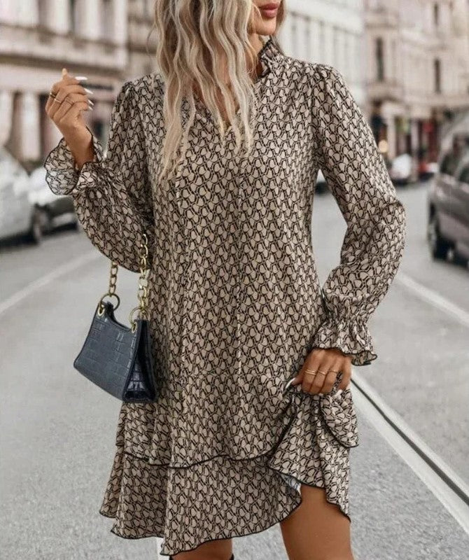 Jeanette | Trendy Dress with Pattern