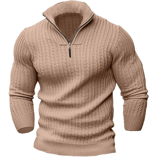 Dareen | Trendy zippered sweater for men