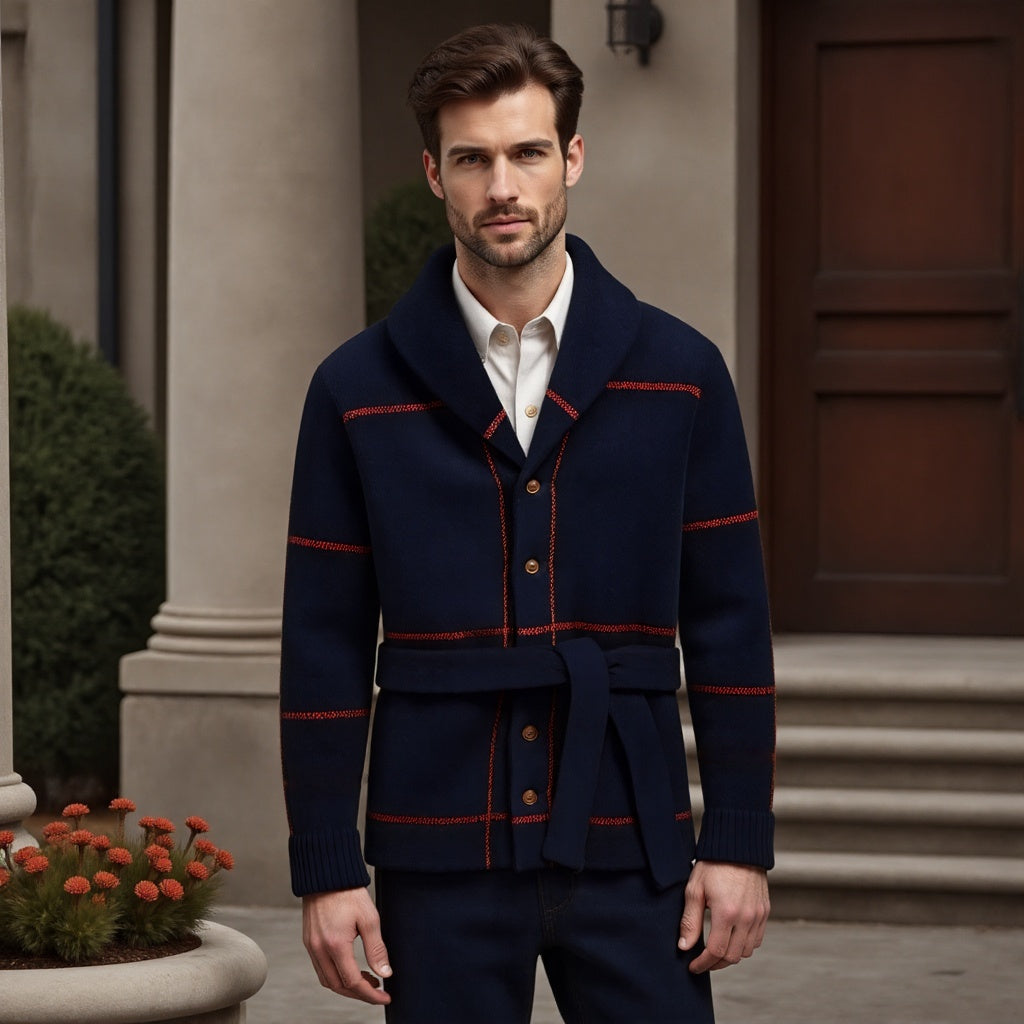 Beaumont™: Luxury Knitted Sweater Jacket with Belt