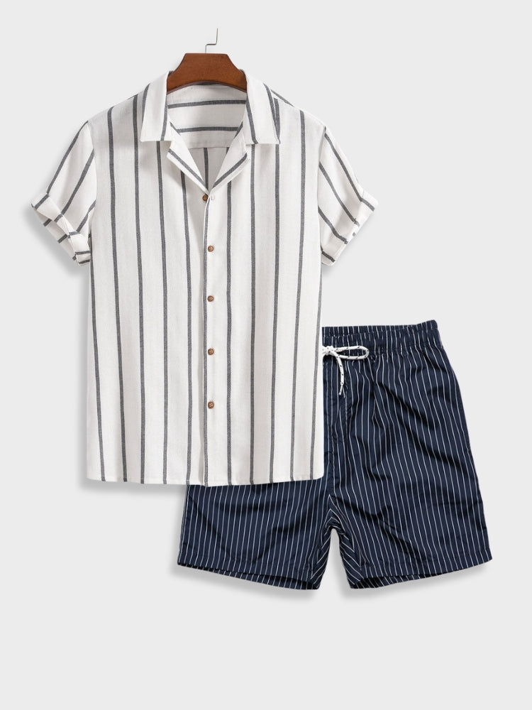 Cas | Men's Summer Striped Set