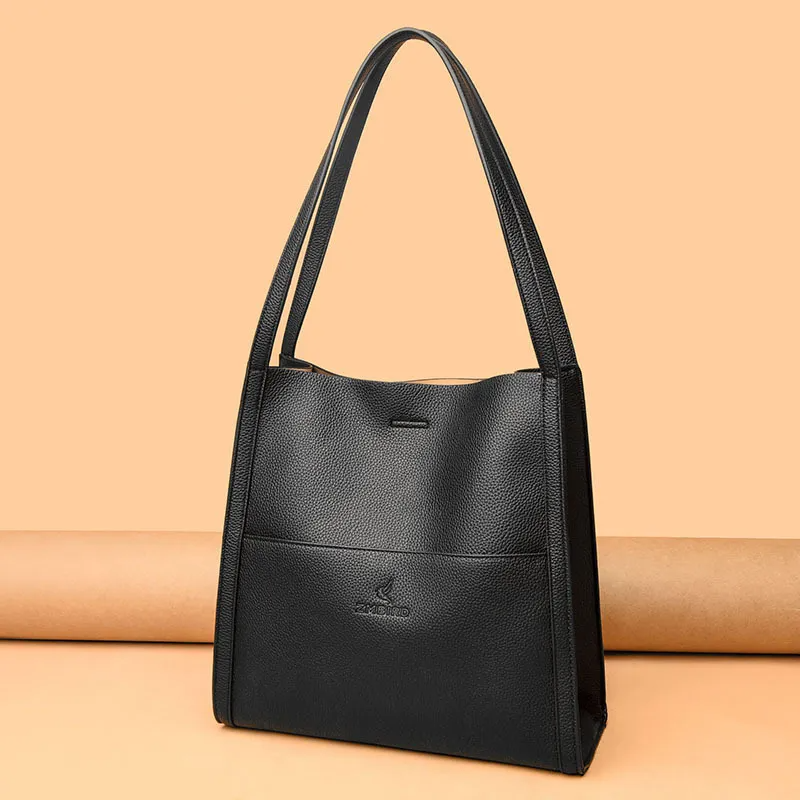 Macy's™ Leather Shoulder Bag | Timeless Design