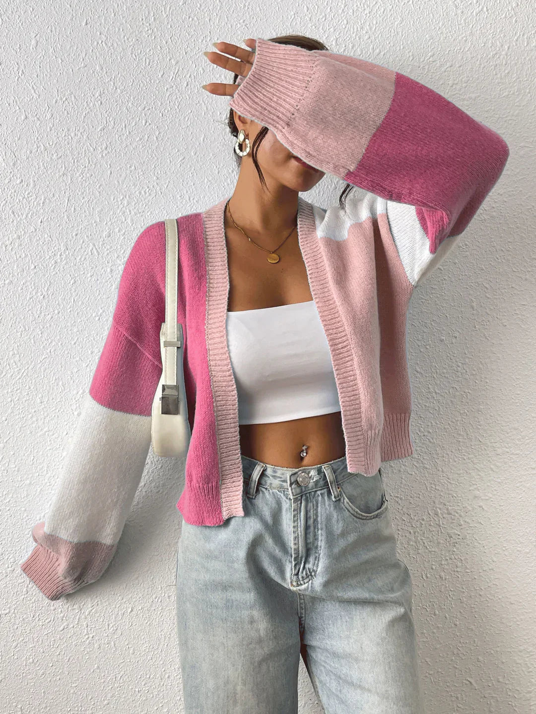 Casual Checked Cardigan | Alina