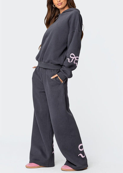 Isla - Bow Hoodie and Jogger Set
