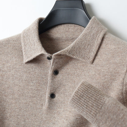 Savini™ Cashmere Polo Shirt | long sleeves