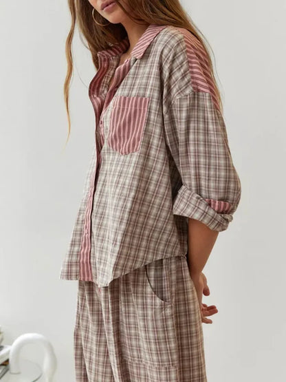 2-piece casual pajama set - relaxed women's sleepwear