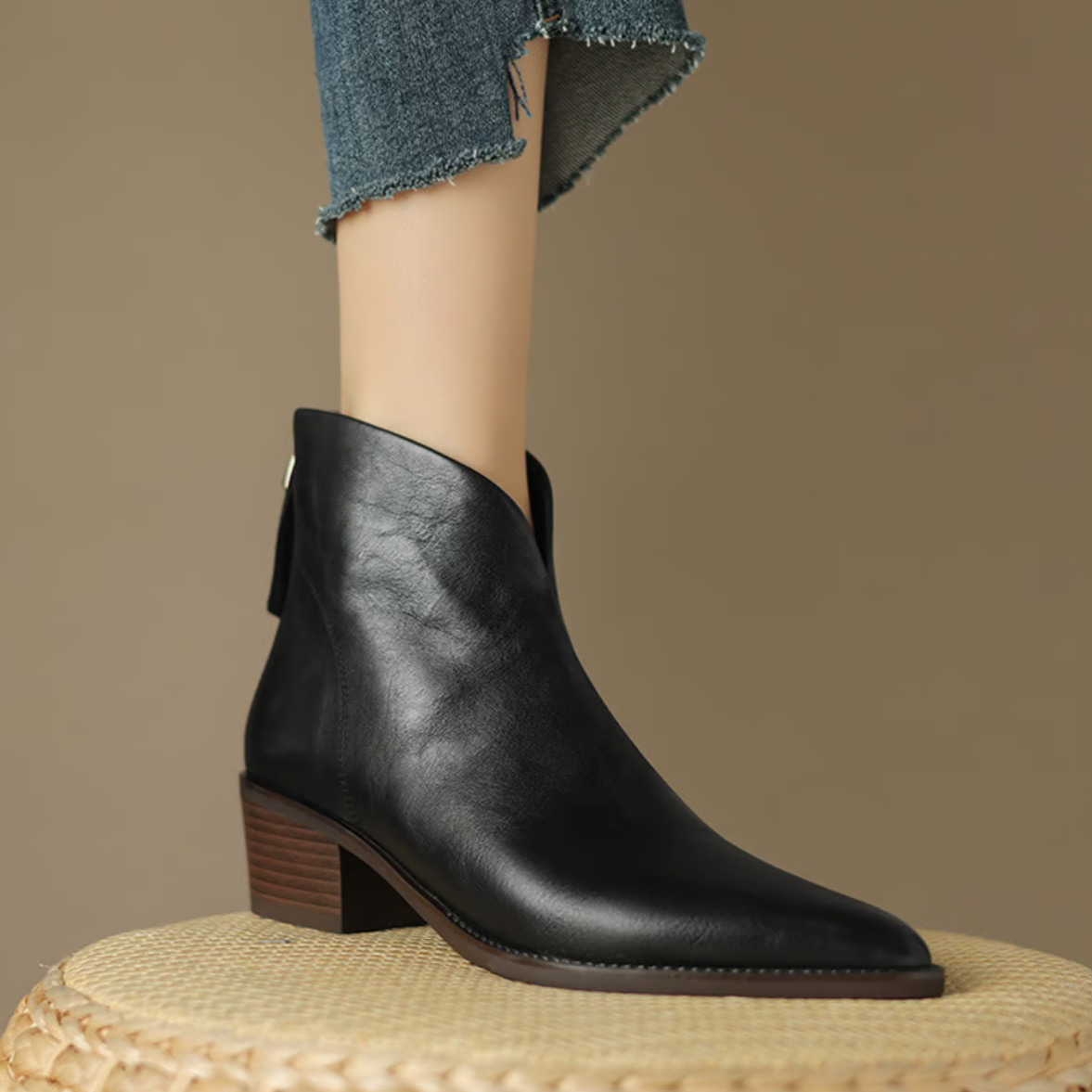 Luna - Leather Midi Boots