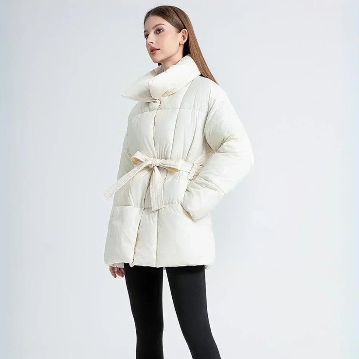 Fiora™ Winter Coat with Elegant Tie Closure