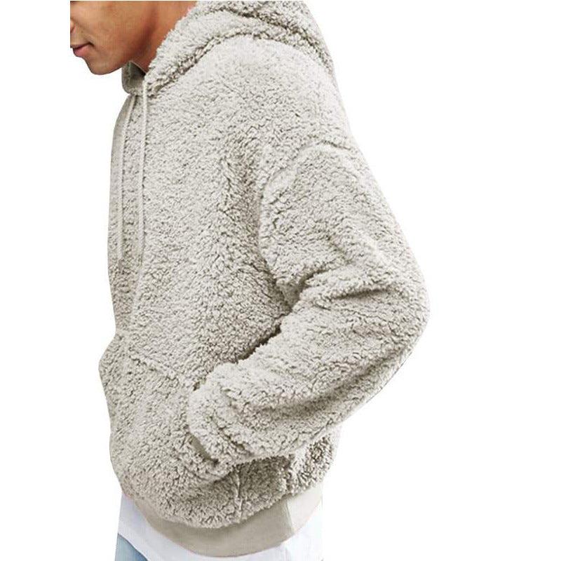 Warm fluffy teddy hoodie for men | Arvind