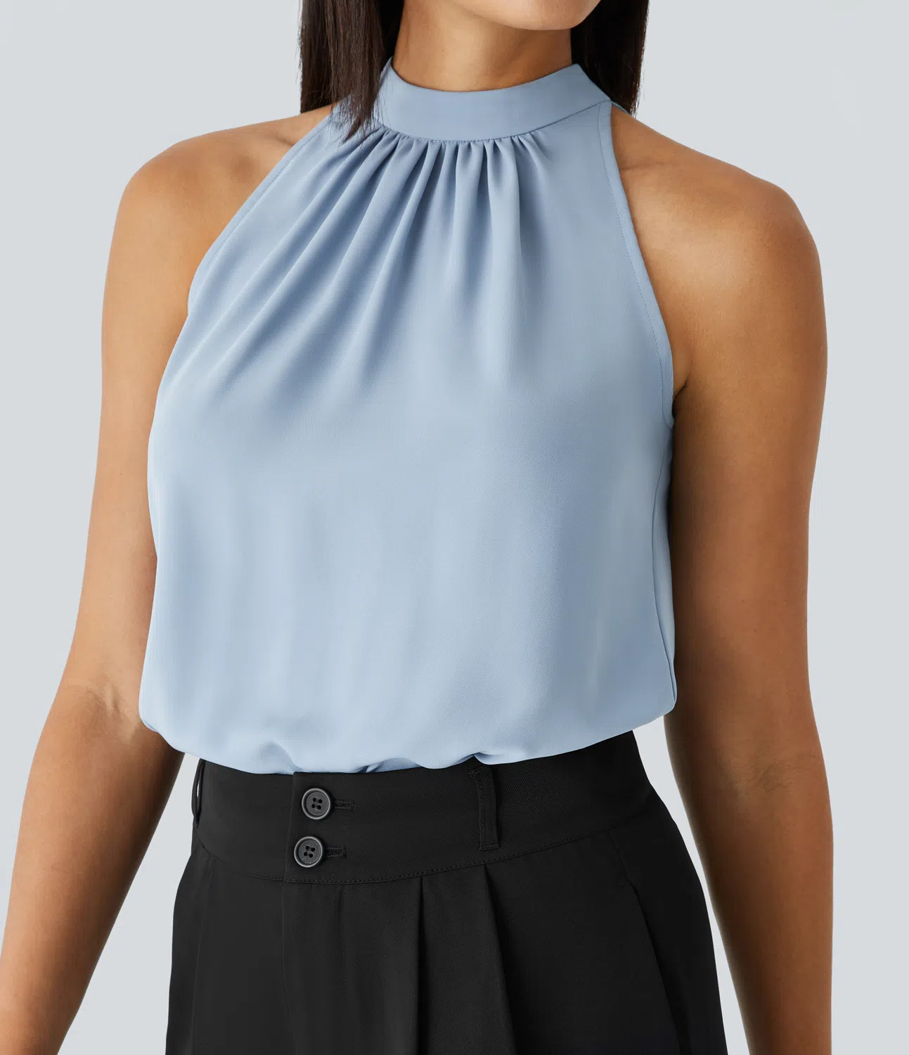 Kelly | Women's halter blouse with back