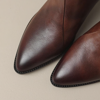 Luna - Leather Midi Boots