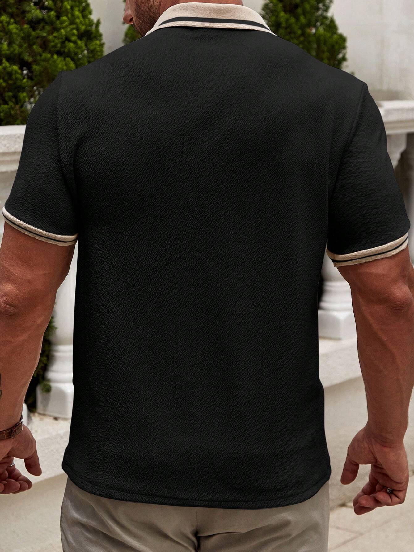 Thomas | Men's polo shirt with contrasting trim
