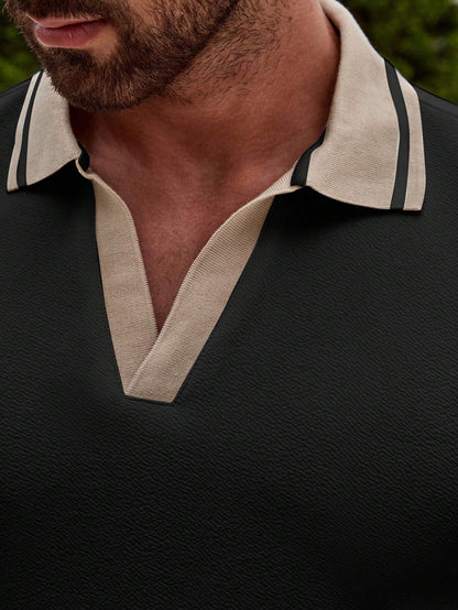 Thomas | Men's polo shirt with contrasting trim