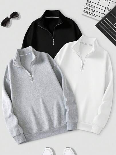 Charlie | Casual plain sweatshirts for men