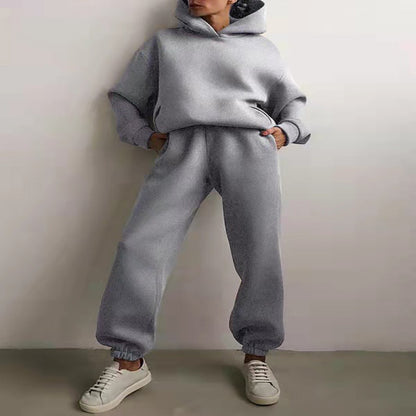 2-piece jogging set - oversized tracksuit with hoodie and sweatpants
