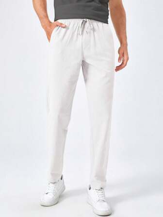 Aaron | Basics plain cotton pants for men