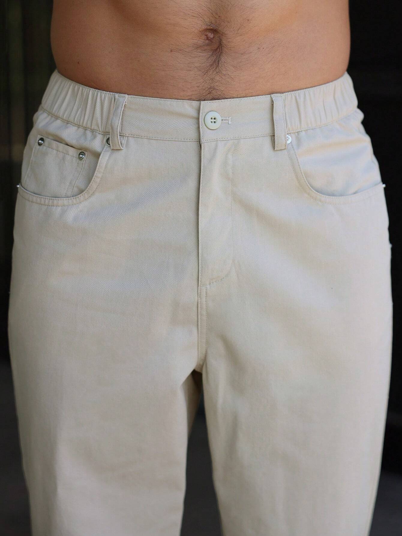 Arthur | Plain straight-leg trousers for men